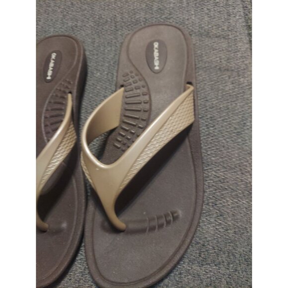 Okabashi Sandals Women's Size M (7-8) Flip Flops Made In U.S.A Summer Beach - Picture 3 of 7